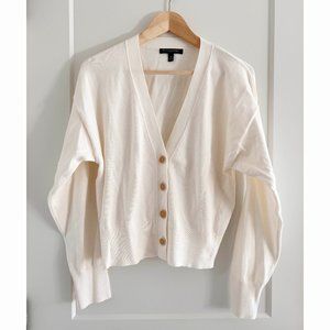 Banana Republic V-Neck Forever Cardigan Cream